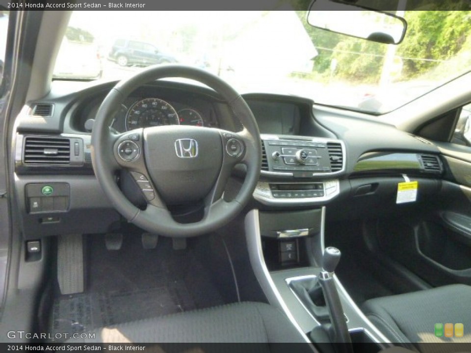 Black Interior Dashboard for the 2014 Honda Accord Sport Sedan #85587230