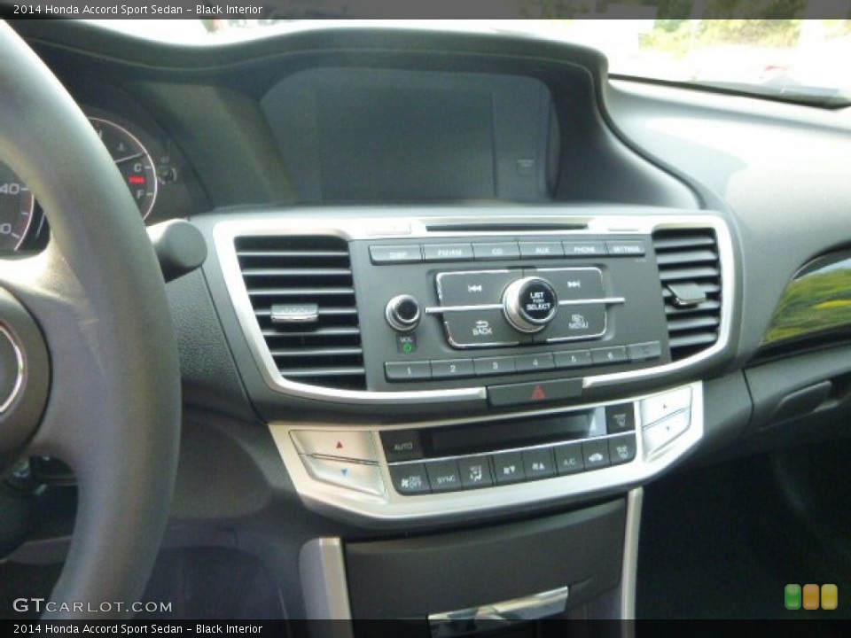 Black Interior Controls for the 2014 Honda Accord Sport Sedan #85587299