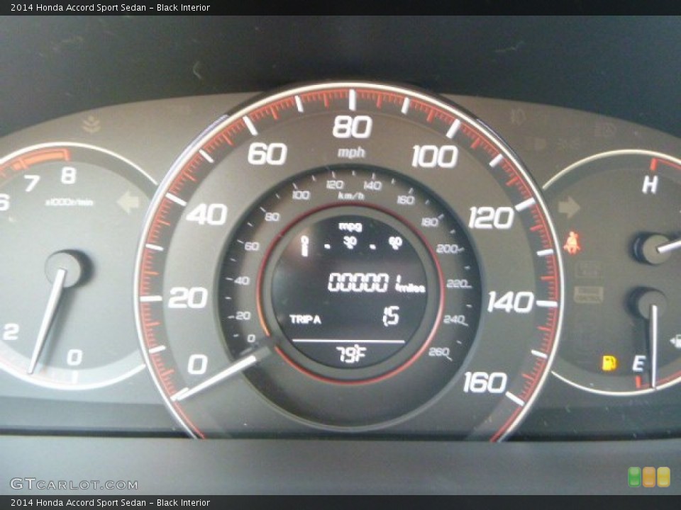 Black Interior Gauges for the 2014 Honda Accord Sport Sedan #85587314