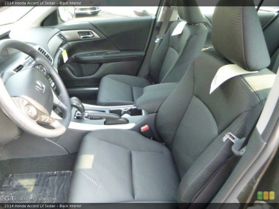 Black Interior Front Seat for the 2014 Honda Accord LX Sedan #85587446