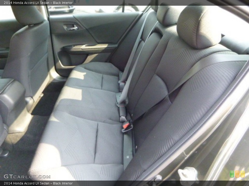 Black Interior Rear Seat for the 2014 Honda Accord LX Sedan #85587461