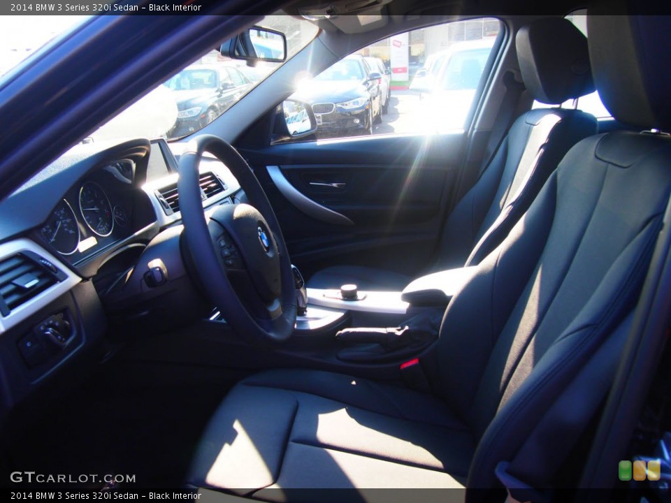 Black Interior Front Seat for the 2014 BMW 3 Series 320i Sedan #85588790