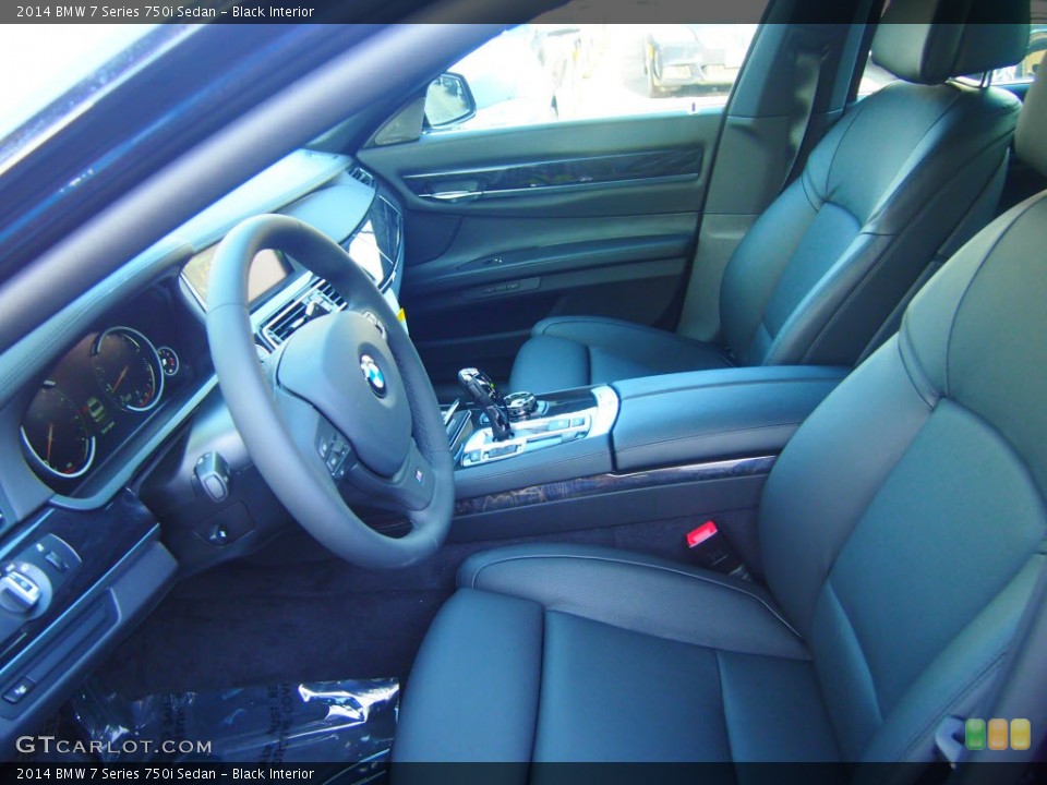 Black Interior Front Seat for the 2014 BMW 7 Series 750i Sedan #85588946