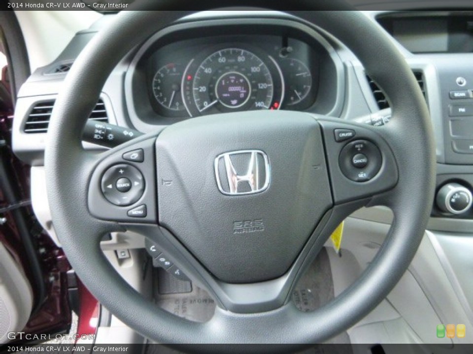 Gray Interior Steering Wheel for the 2014 Honda CR-V LX AWD #85589180