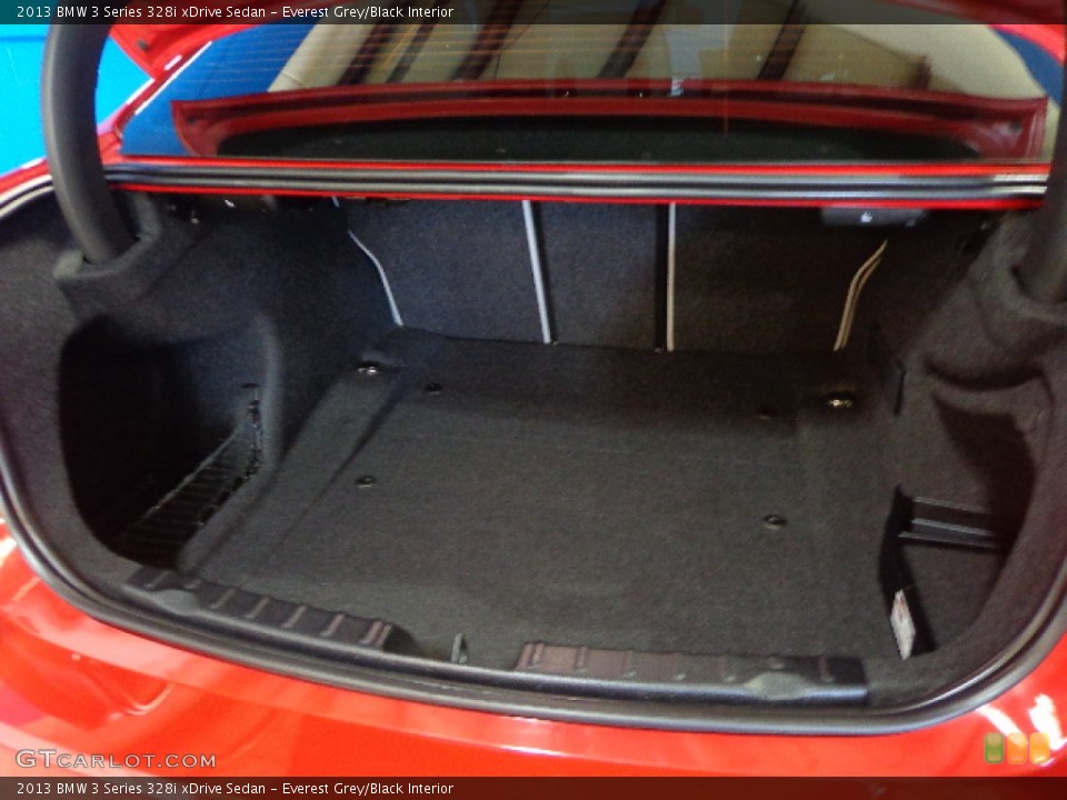 Everest Grey/Black Interior Trunk for the 2013 BMW 3 Series 328i xDrive Sedan #85599055