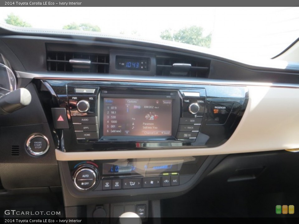 Ivory Interior Controls for the 2014 Toyota Corolla LE Eco #85601872