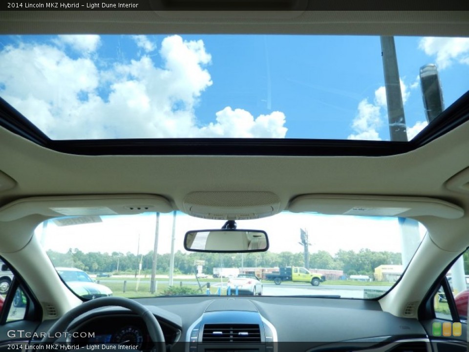 Light Dune Interior Sunroof for the 2014 Lincoln MKZ Hybrid #85602676