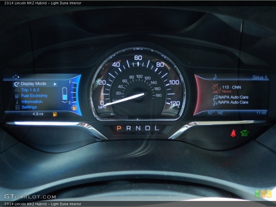 Light Dune Interior Gauges for the 2014 Lincoln MKZ Hybrid #85602727