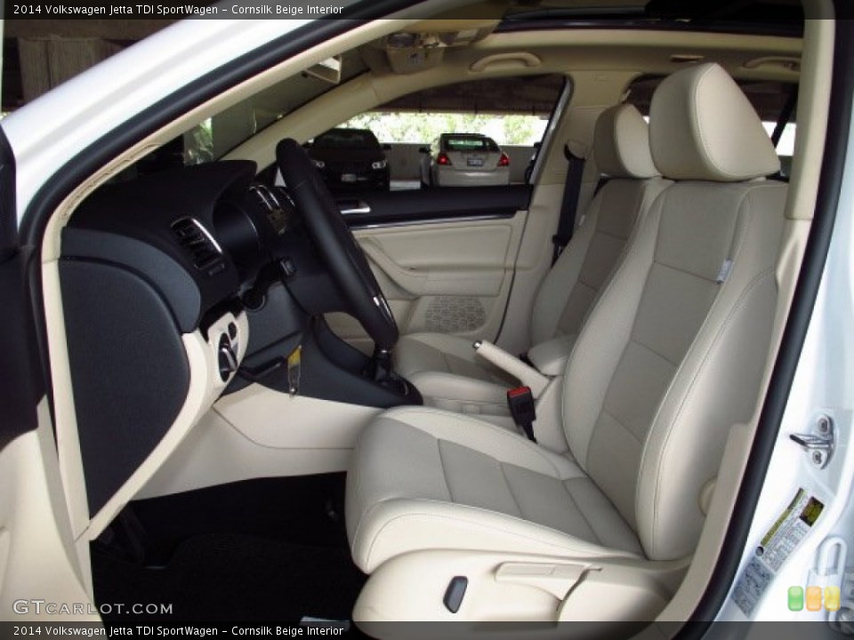 Cornsilk Beige Interior Photo for the 2014 Volkswagen Jetta TDI SportWagen #85603641