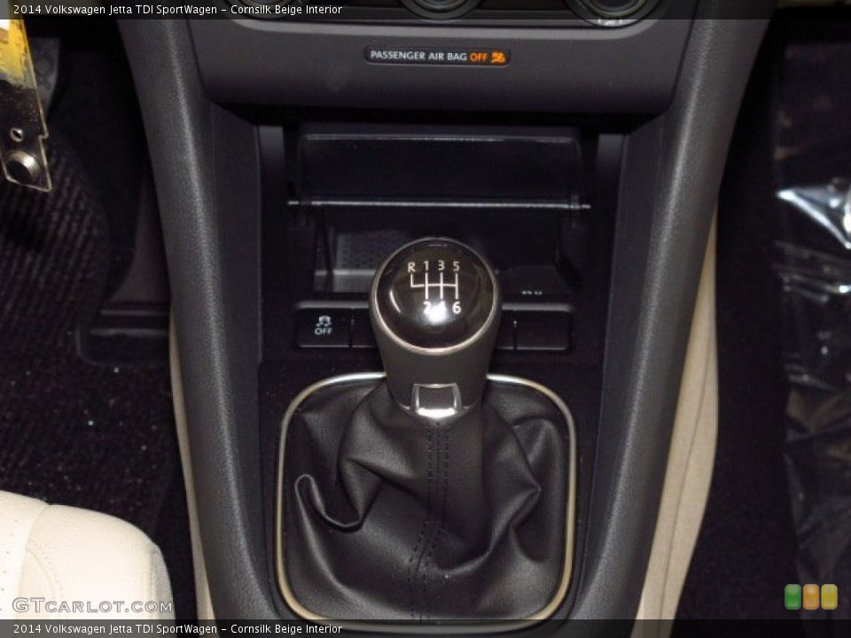 Cornsilk Beige Interior Transmission for the 2014 Volkswagen Jetta TDI SportWagen #85603870