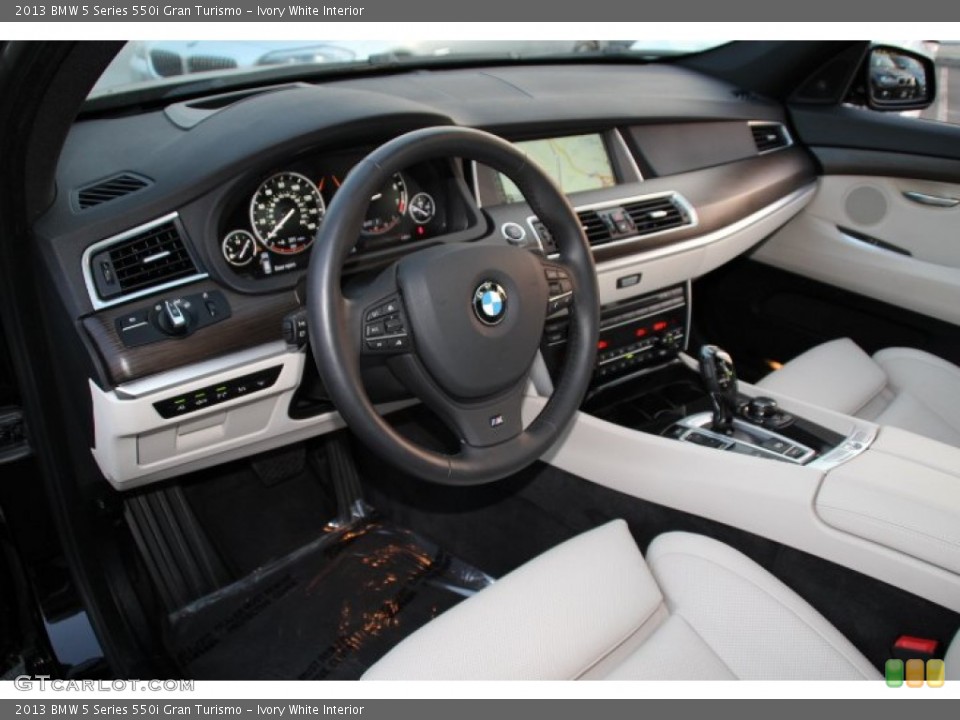 Ivory White Interior Prime Interior for the 2013 BMW 5 Series 550i Gran Turismo #85605160
