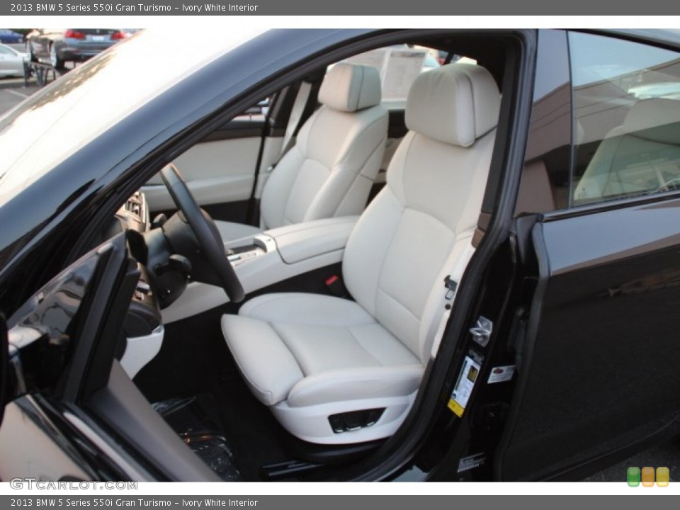 Ivory White Interior Front Seat for the 2013 BMW 5 Series 550i Gran Turismo #85605199
