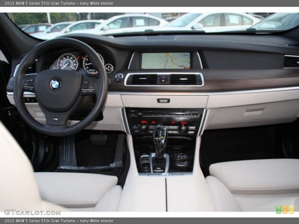 Ivory White Interior Dashboard for the 2013 BMW 5 Series 550i Gran Turismo #85605223
