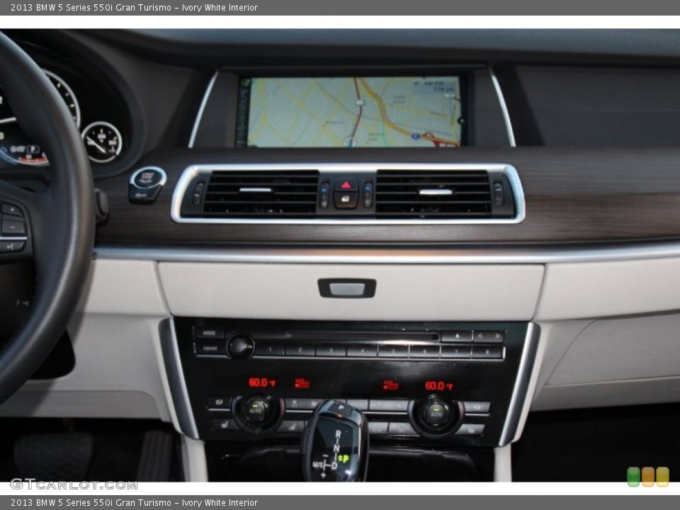 Ivory White Interior Controls for the 2013 BMW 5 Series 550i Gran Turismo #85605244
