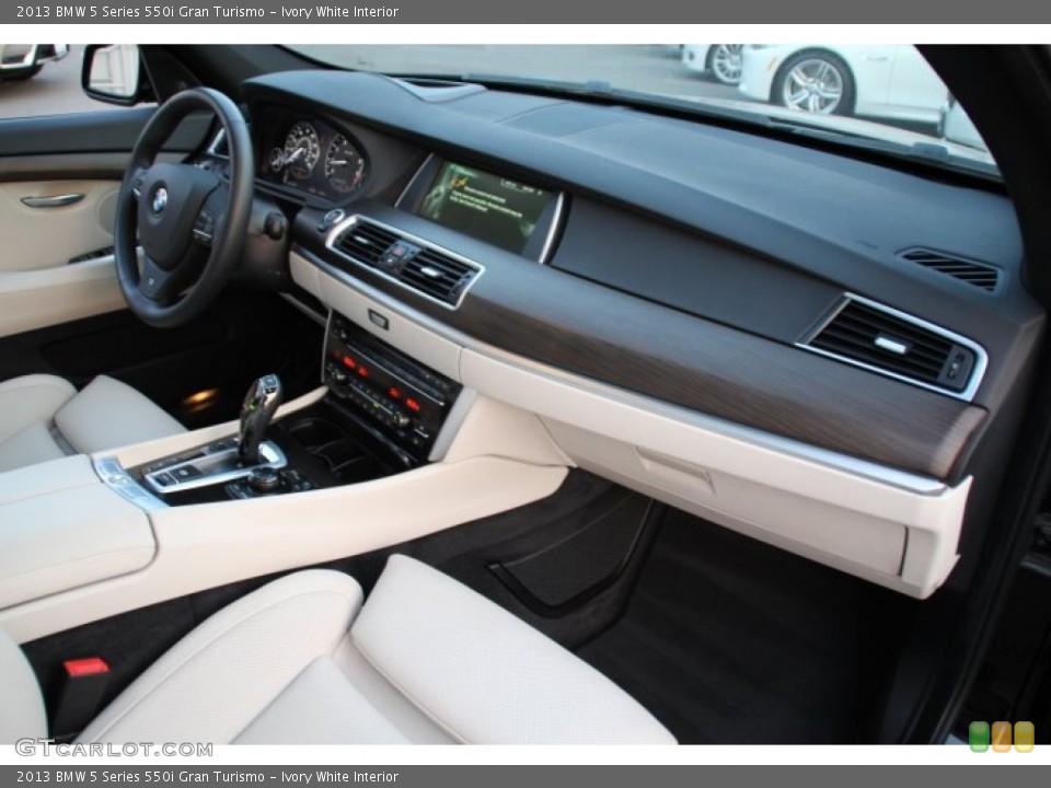 Ivory White Interior Dashboard for the 2013 BMW 5 Series 550i Gran Turismo #85605541