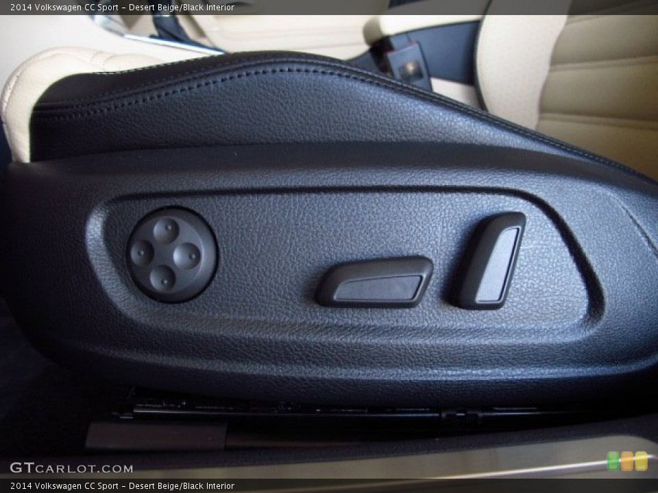 Desert Beige/Black Interior Controls for the 2014 Volkswagen CC Sport #85606828
