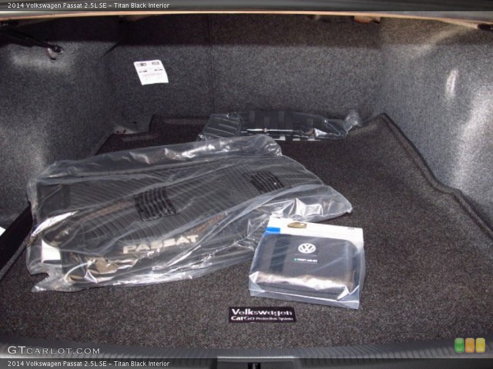 Titan Black Interior Trunk for the 2014 Volkswagen Passat 2.5L SE #85607533