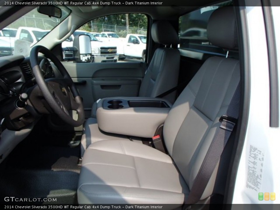 Dark Titanium Interior Front Seat for the 2014 Chevrolet Silverado 3500HD WT Regular Cab 4x4 Dump Truck #85608571