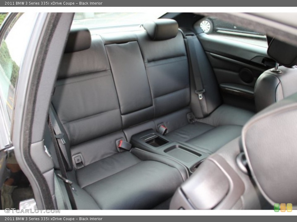 Black Interior Rear Seat for the 2011 BMW 3 Series 335i xDrive Coupe #85611160