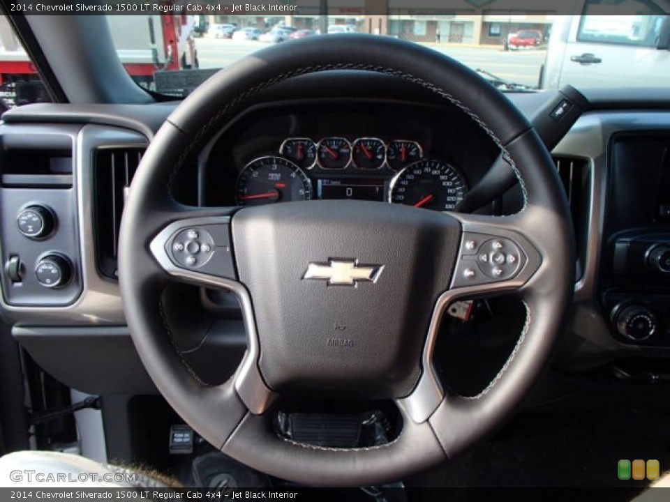 Jet Black Interior Steering Wheel for the 2014 Chevrolet Silverado 1500 LT Regular Cab 4x4 #85611403