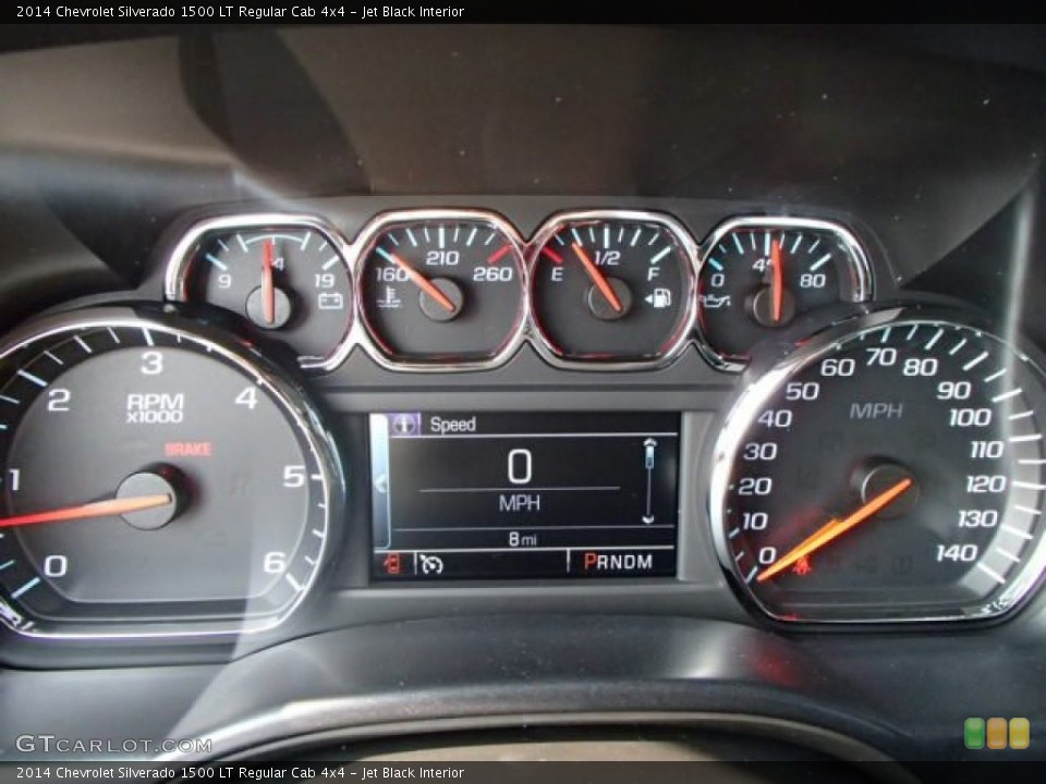 Jet Black Interior Gauges for the 2014 Chevrolet Silverado 1500 LT Regular Cab 4x4 #85611421