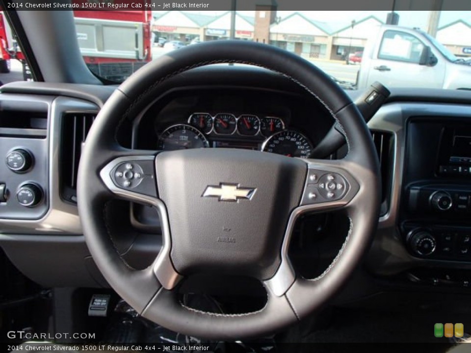 Jet Black Interior Steering Wheel for the 2014 Chevrolet Silverado 1500 LT Regular Cab 4x4 #85612252