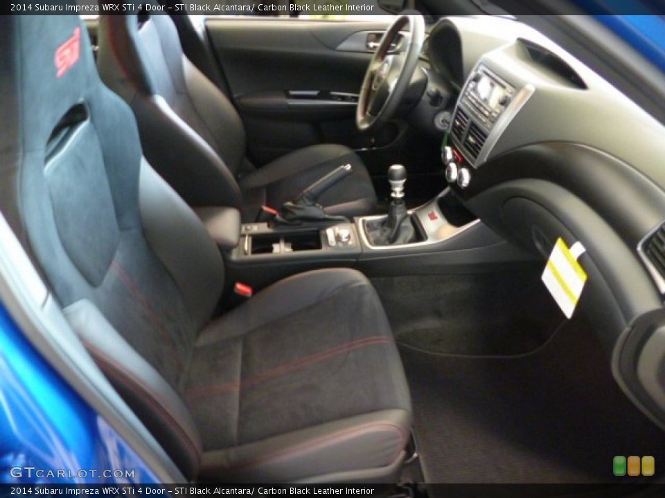 STI Black Alcantara/ Carbon Black Leather Interior Photo for the 2014 Subaru Impreza WRX STi 4 Door #85613038