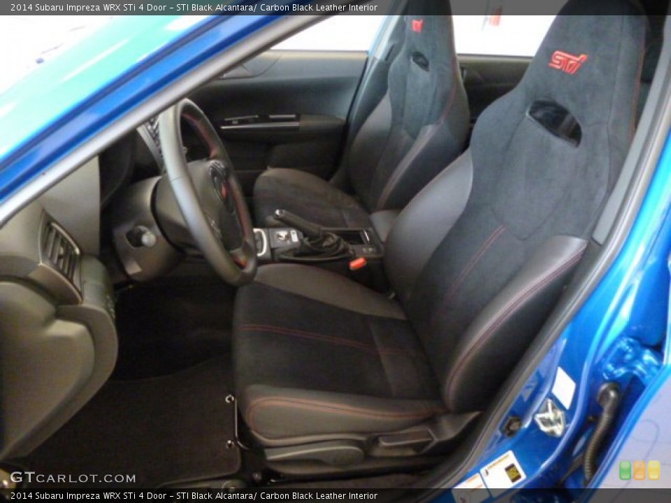 STI Black Alcantara/ Carbon Black Leather Interior Photo for the 2014 Subaru Impreza WRX STi 4 Door #85613143