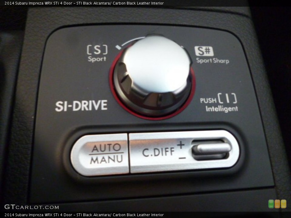 STI Black Alcantara/ Carbon Black Leather Interior Controls for the 2014 Subaru Impreza WRX STi 4 Door #85613209