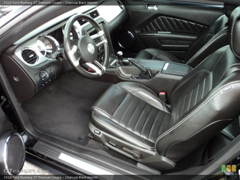 Charcoal Black Interior Photo for the 2010 Ford Mustang GT Premium Coupe #85615633