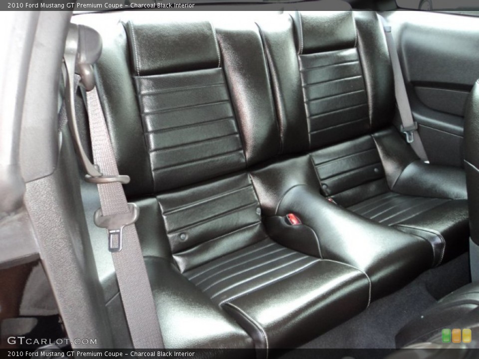 Charcoal Black Interior Rear Seat for the 2010 Ford Mustang GT Premium Coupe #85615738