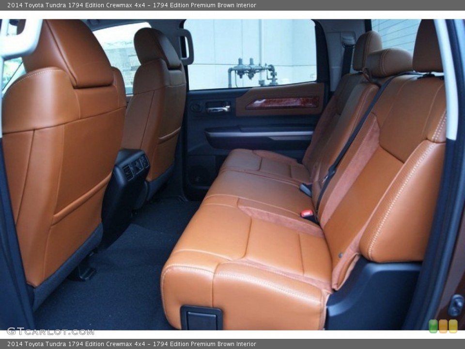 1794 Edition Premium Brown Interior Rear Seat for the 2014 Toyota Tundra 1794 Edition Crewmax 4x4 #85616923