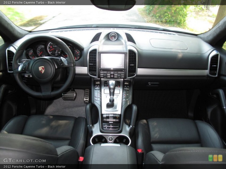 Black Interior Dashboard for the 2012 Porsche Cayenne Turbo #85617849