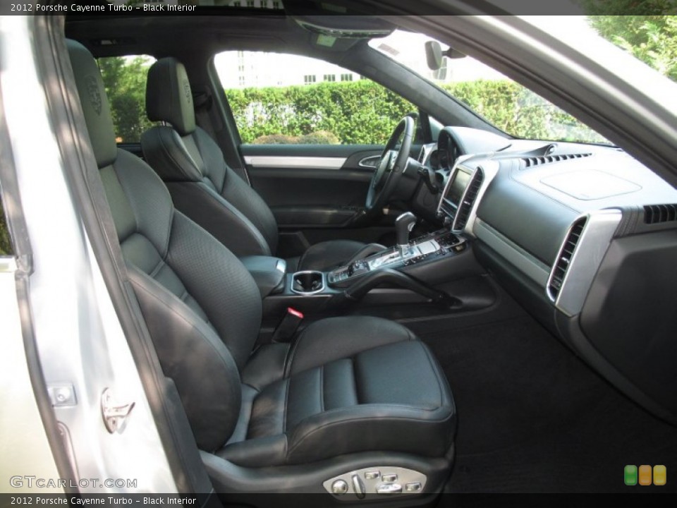 Black Interior Front Seat for the 2012 Porsche Cayenne Turbo #85617961
