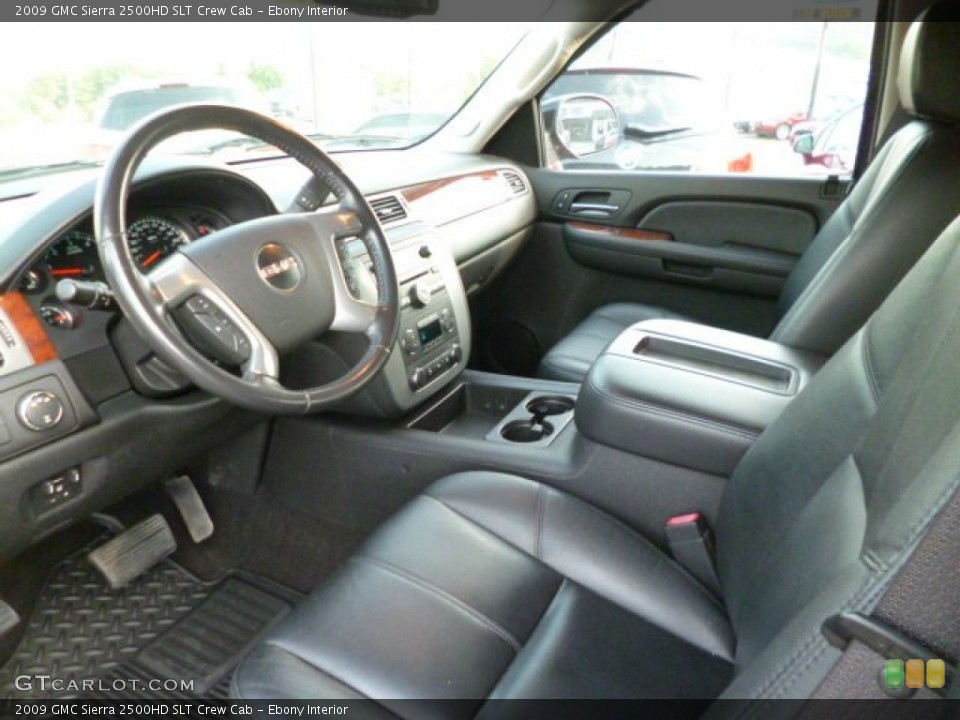 Ebony 2009 GMC Sierra 2500HD Interiors