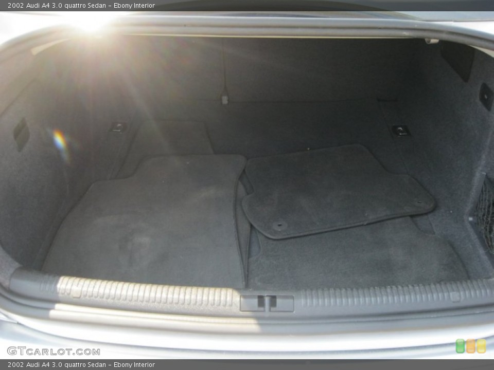 Ebony Interior Trunk for the 2002 Audi A4 3.0 quattro Sedan #85621579