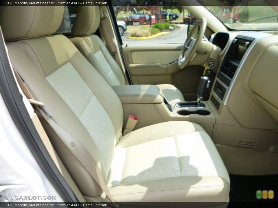 Camel Interior Front Seat for the 2010 Mercury Mountaineer V8 Premier AWD #85623103
