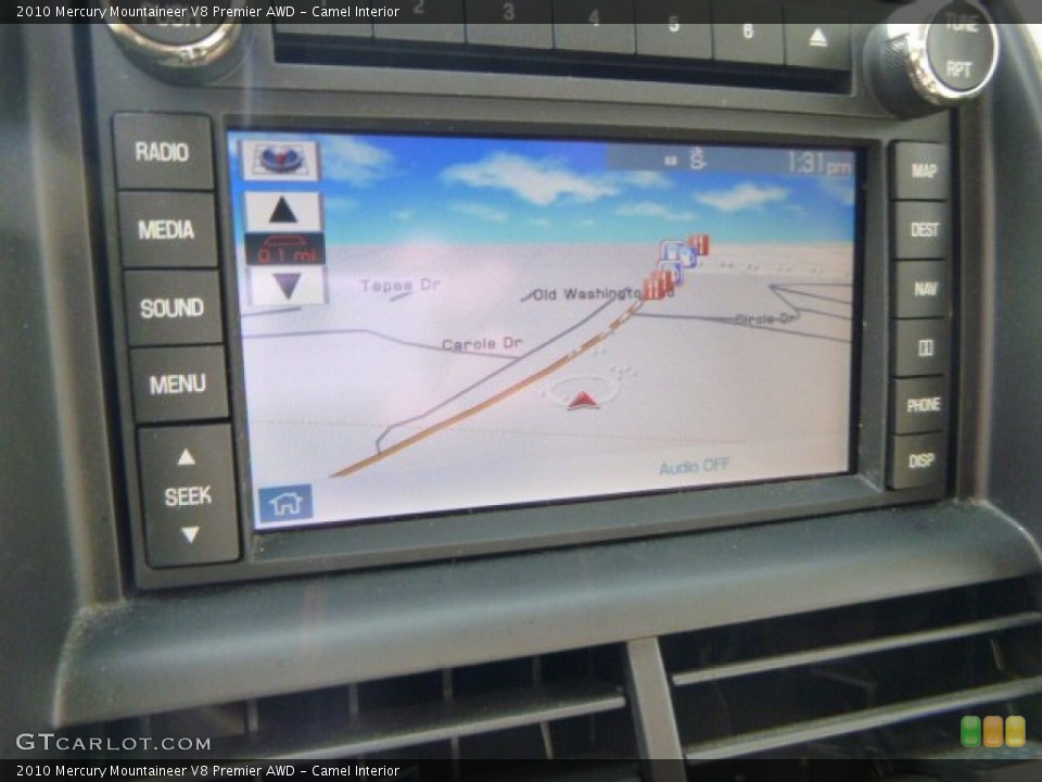 Camel Interior Navigation for the 2010 Mercury Mountaineer V8 Premier AWD #85623304