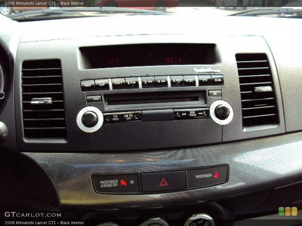 Black Interior Controls for the 2008 Mitsubishi Lancer GTS #85624156