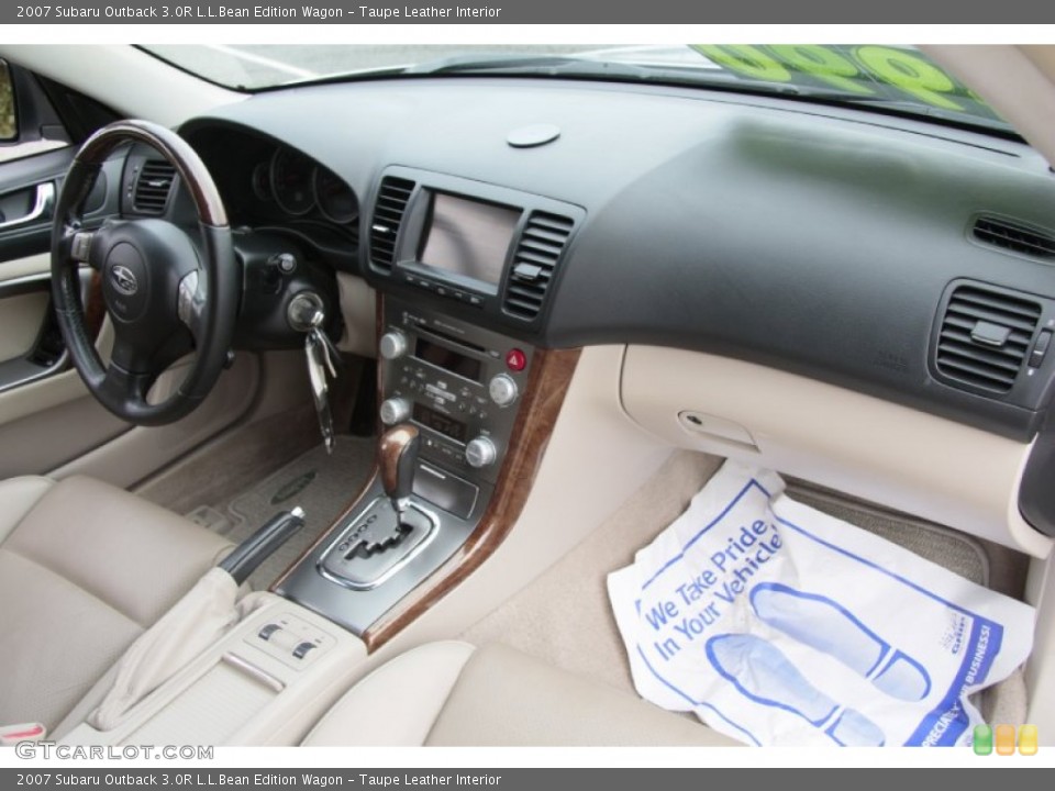 Taupe Leather Interior Dashboard for the 2007 Subaru Outback 3.0R L.L.Bean Edition Wagon #85625938