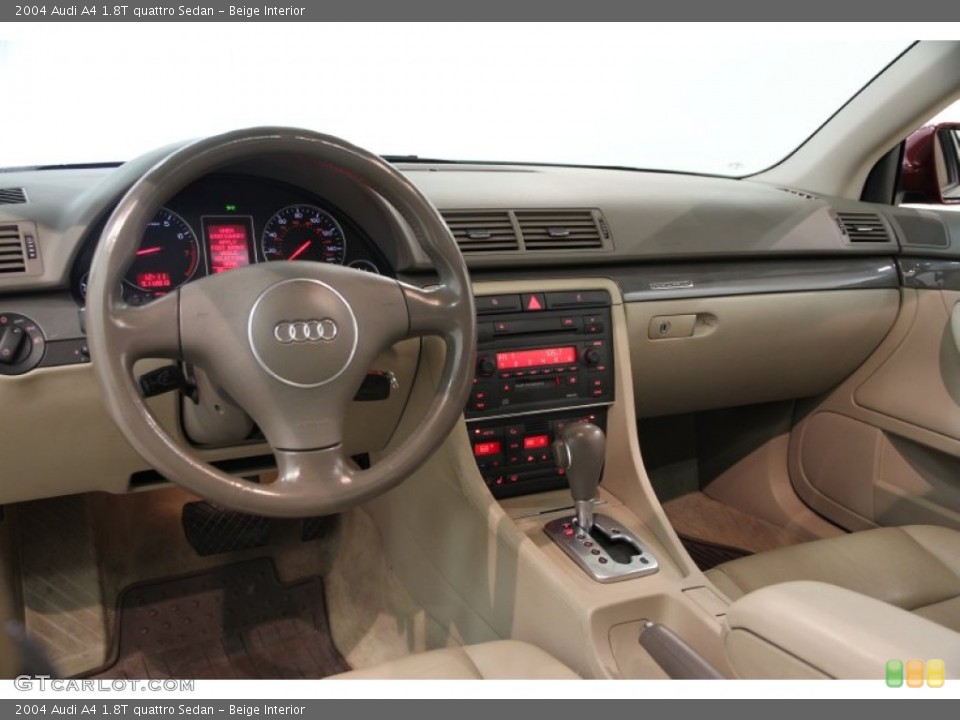 Beige Interior Dashboard for the 2004 Audi A4 1.8T quattro Sedan #85629199