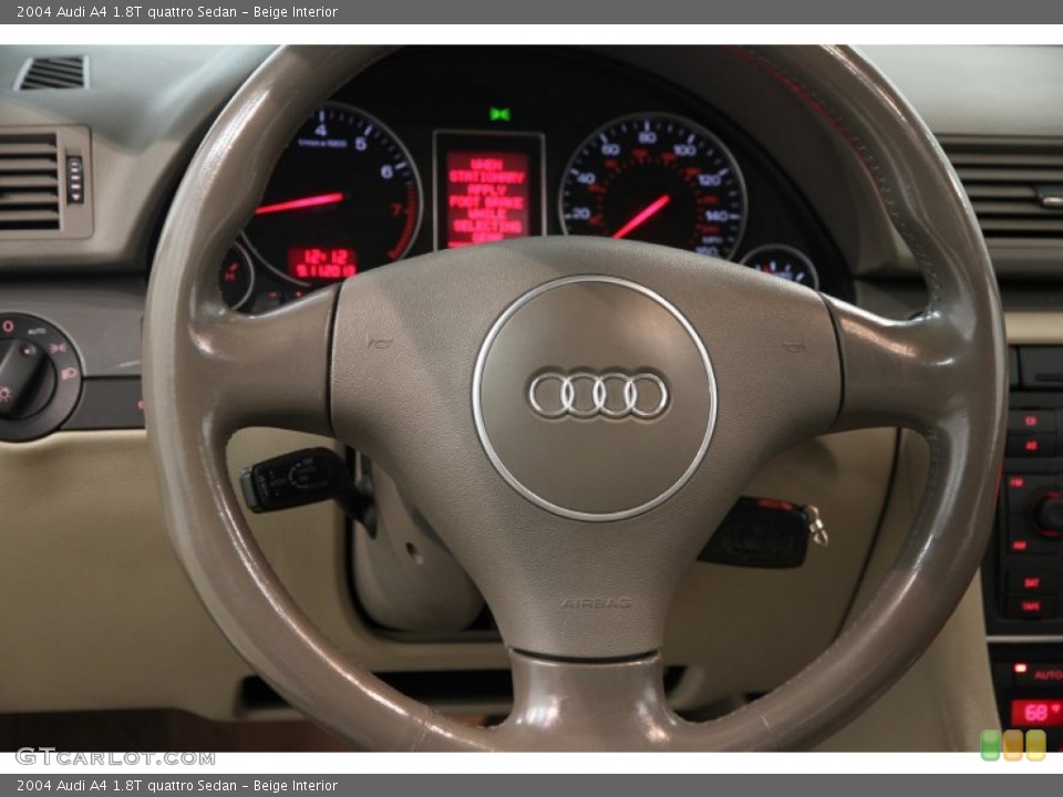 Beige Interior Steering Wheel for the 2004 Audi A4 1.8T quattro Sedan #85629217