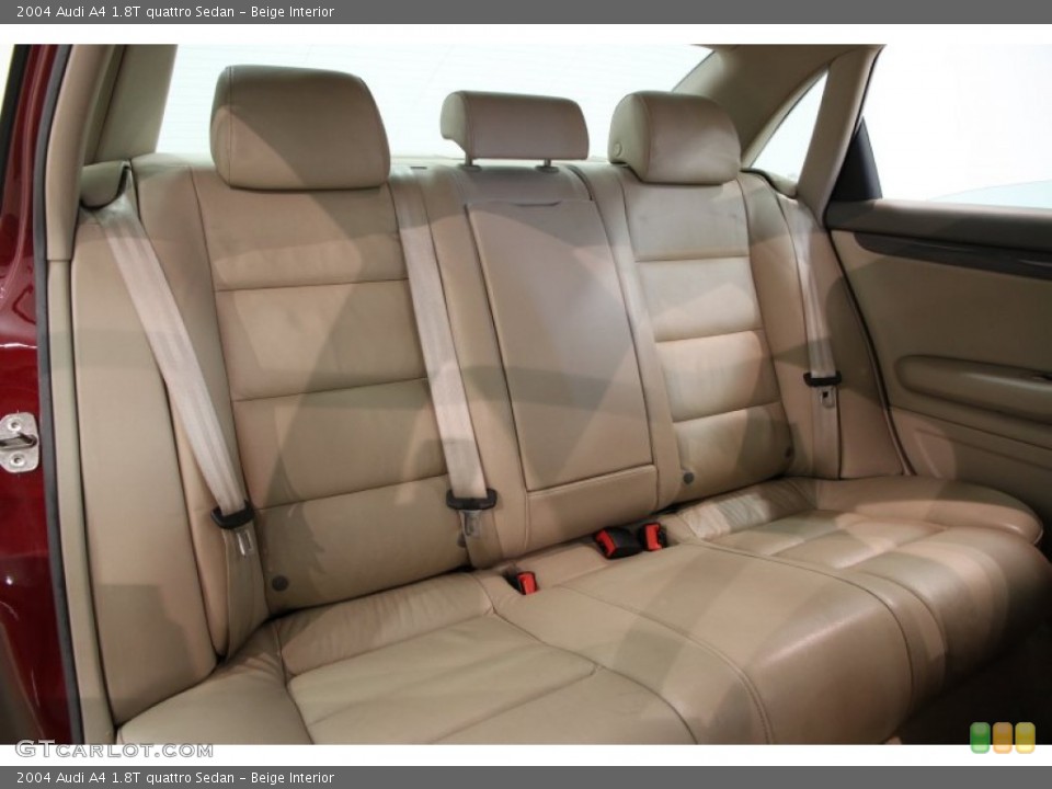 Beige Interior Rear Seat for the 2004 Audi A4 1.8T quattro Sedan #85629364
