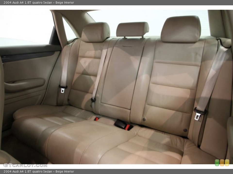 Beige Interior Rear Seat for the 2004 Audi A4 1.8T quattro Sedan #85629385