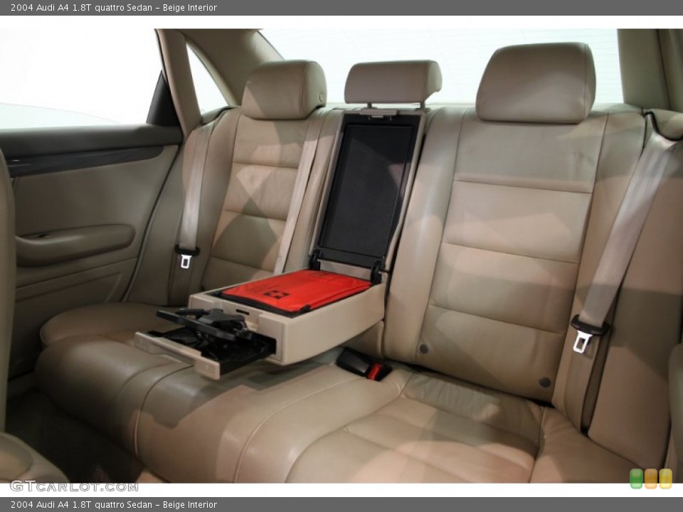Beige Interior Rear Seat for the 2004 Audi A4 1.8T quattro Sedan #85629406