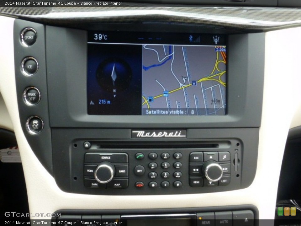 Bianco Pregiato Interior Controls for the 2014 Maserati GranTurismo MC Coupe #85630260