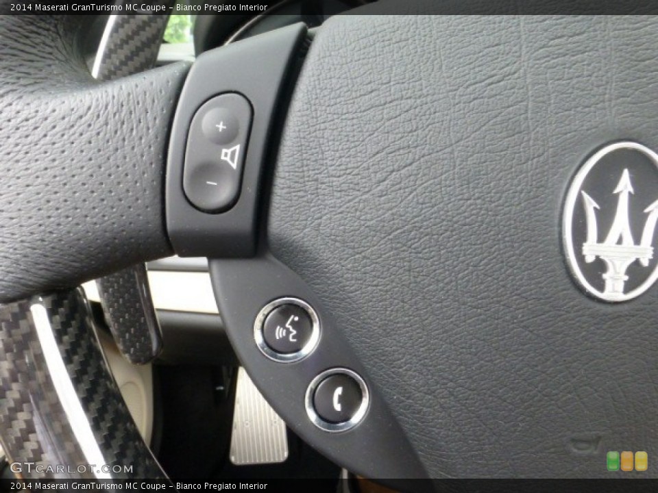 Bianco Pregiato Interior Controls for the 2014 Maserati GranTurismo MC Coupe #85630375
