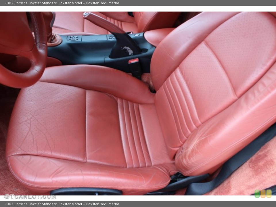 Boxster Red Interior Front Seat for the 2003 Porsche Boxster  #85630552