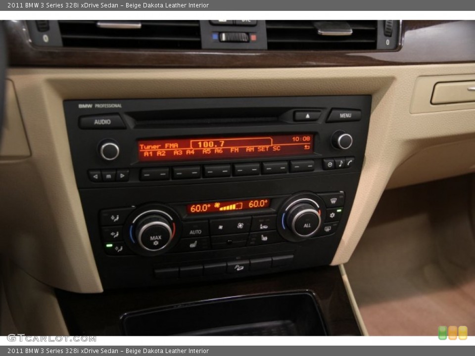 Beige Dakota Leather Interior Audio System for the 2011 BMW 3 Series 328i xDrive Sedan #85630696