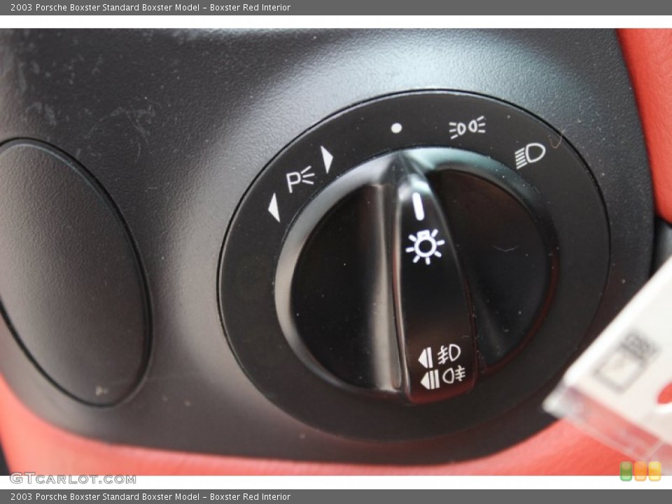 Boxster Red Interior Controls for the 2003 Porsche Boxster  #85630727